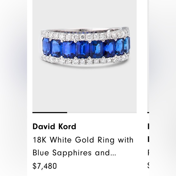 Jewelry - White Gold Diamond And Sapphire engagement Ring 💍